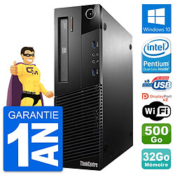 PC Lenovo ThinkCentre M93p SFF Intel G3220 RAM 32Go Disque 500Go Windows 10 Wifi · Occasion 