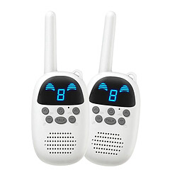 2 Pcs 400-470 MHz Enfants Talkie Walkie Radio Bidirectionnelle Radio Sans Fil Bleu