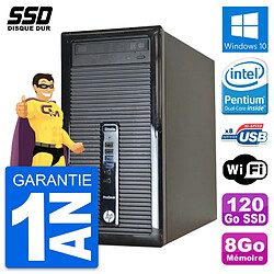 PC Tour HP ProDesk 400 G1 Intel Pentium G3220 RAM 8Go SSD 120Go Windows 10 Wifi · Occasion 