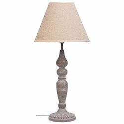 Avis Lampe de bureau Alexandra House Living Blanc Gris Métal Tissu 220-240 V 23 x 46 x 23 cm