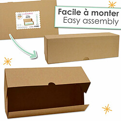 Avis Scrapcooking 2 boîtes en carton pour bûche de Noël 35 x 11 x 11 cm