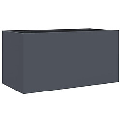 Maison Chic Jardinière,Bac à fleurs - pot de fleur anthracite 62x30x29 cm acier laminé à froid -GKD74799