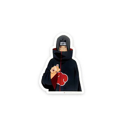 Teknofun Lampe Néon Murale Itachi Uchiwa 40cm Noir / Rouge