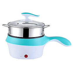 Cuisinière électrique Multifonction Gril Hot Pot Pour Dortoir Riz Oeuf Bouilli Bleu 1.2L pas cher