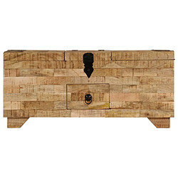 Avis vidaXL Table basse Bois de manguier massif 80x40x35 cm