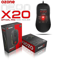 Acheter Souris gamer Ambidextre Ozone Néon X20, 10000dpi, RGB Spectra + Logiciel