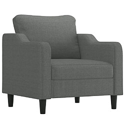 Maison Chic Fauteuil Relax pour salon | Fauteuil Gris foncé 60 cm Tissu -GKD30027