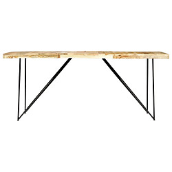 vidaXL Table à manger 180x90x76 cm Bois de manguier massif