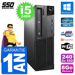 PC Lenovo M91p SFF Intel i5-2400 RAM 8Go SSD 240Go Windows 10 Wifi · Occasion 