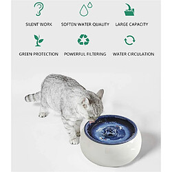 Universal Fontaine d'eau potable pour chat en céramique électrique, bol de boisson pour chat et chien, distributeur automatique d'alimentation pour chat | Fournitures d'arrosage pour alimentation pour chat