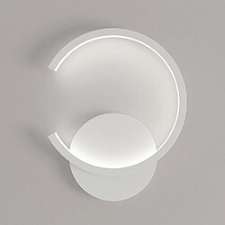 Stoex Applique Murale Led Moderne Applique Murale Minimaliste Lampe Murale Ronde Créative Pour Chambre À Coucher, Bar, Bureau, Étude, Blanc, Blanc Froid 