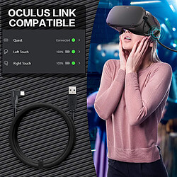 16ft(5m) USB 3.2 Type-C à Type-UN Câble Oculus Quest2 Lien Compatible Haute Vitesse de Transfert de Données Rapide de Charge normal-Connexion USB