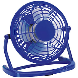 (Bleu) Mini Ventilateur de Bureau Alimenté par USB Petit Ventilateur de Table Portable