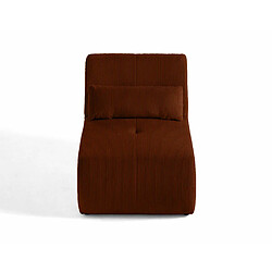 Lisa Design Onyx - fauteuil sans accoudoirs - en velours côtelé pas cher