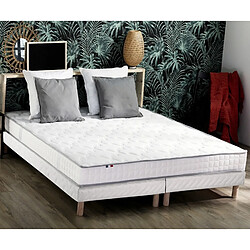 Idliterie Ensemble Matelas 100% latex 5 zones ORIGINEL + Sommier - Spécial Dos Sensible - Fabriqué en France Ensemble Matelas 100% latex 5 zones ORIGINEL + Sommier - Spécial Dos Sensible - Fabriqué en France Dimensions - 2x80 x 200 cm, Sommier - Blanc