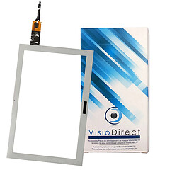 Vitre ecran tactile pour Acer ICONIA ONE 10 B3-A40FHD-K4BX blanc tablette - Visiodirect - 