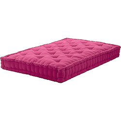 Jardindeco Coussin de palette en coton coloré 120 x 60 cm fuchsia. Coussin de palette en coton coloré 120 x 60 cm fuchsia