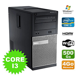 PC Tour DELL Optiplex 3010 MT Intel I3-2120 Graveur 4Go 500Go HDMI Wifi W7 · Occasion 