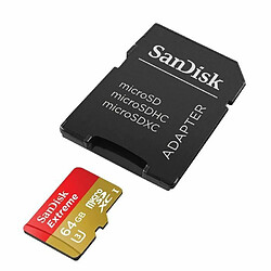 SanDisk Extreme Micro SD HC 64Go + Adaptateur SD