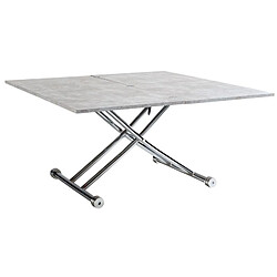 But Table relevable 2 en 1 LILIAN Imitation béton et chrome