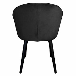 Acheter Paris Prix Fauteuil Design en Velours Glany 81cm Noir