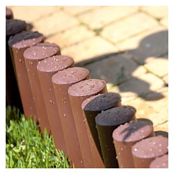 Palissade de jardin Bordure Pelouse IPAL Plus marron 2,4m