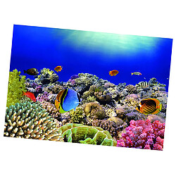 Acheter Autocollant 3D auto-adhésif pour autocollant de réservoir de poissons, autocollant mural 61x30cm