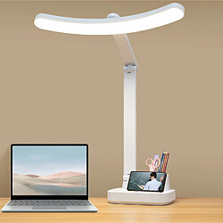 Vendos85 Lampe de Bureau Sans Fil Rechargeable avec Grande Batterie 4000MAH blanc