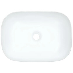 Acheter Vente-Unique Lavabo lave-mains vasque à poser monter salle de bain intérieur salle d'eau cabine de toilette maison 45,5 x 32 cm céramique blanc 02_0002624