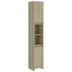 vidaXL Armoire de salle de bain Chêne sonoma Bois d'ingénierie