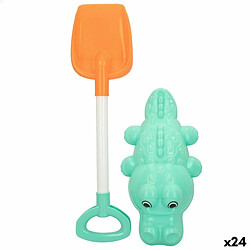 Color Baby Set de jouets de plage Colorbaby 2 Pièces Crocodile Pelle polypropylène (24 Unités) 