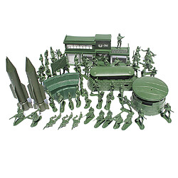 56 pièces soldat en plastique 5cm armée figures playset pour le modèle de scène de sable de l'armée Jouet en plastique