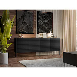 Habitat Et Jardin Buffet Cortina - 200 x 42 x 81 cm - Noir