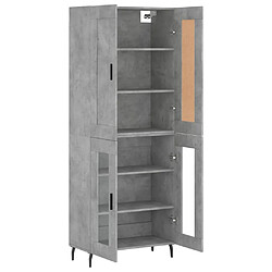 Acheter Maison Chic Buffet,Meuble de Rangement,commode pour salon,Cuisine Gris béton 69,5x34x180 cm Bois d'ingénierie -MN46293