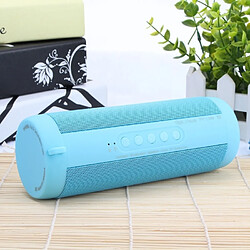 Wewoo Enceinte Bluetooth étanche Haut-parleur stéréo T2 3ATM, avec microphone et DEL intégrés crochet suspendu, prise en charge des appels mains libres carte TF, distance Bluetooth: 10 m (bleu)