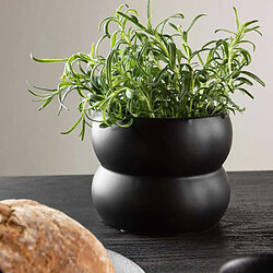 Venture Home Cache pot Dapne 16*16*13cm noir.