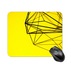 Universal Pad de souris imprimé jaune et noir pour ordinateur portable