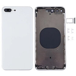 Wewoo Coque arrière Chassis blanc pour iPhone 8 Plus couvercle du boîtier arrière Pièce détachée