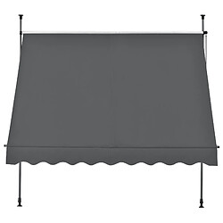 Acheter Store Banne Manuel Auvent Téléscopique 200 x 120 x 200-300 cm Gris [pro.tec]