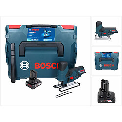 Bosch GST 12V-70 Professional Scie sauteuse sans fil avec boîtier L-Boxx + 1x Batterie GBA 12 V 6 Ah - sans Chargeur