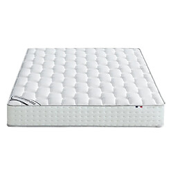 Avis Vente-Unique Matelas 140 x 190 cm ressorts ensachés 7 zones mousse à mémoire de forme ép.25cm - IONIA de DREAMEA