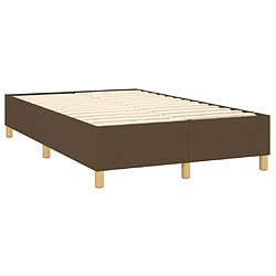 Acheter vidaXL Sommier à lattes de lit matelas et LED Marron foncé 120x200 cm