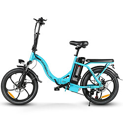 Vélo électrique SAMEBIKE CY20-IT - moteur 350W batterie 36V13AH autonomie 35KM freins à disque mécaniques - Bleu Lac