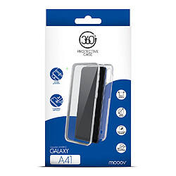 Avis MOOOV Coque semi-rigide 360° pour Samsung A41 - transparente / grise