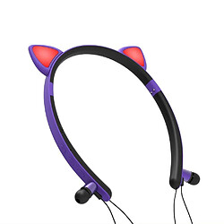 Acheter Justgreenbox Casque Bluetooth de style chat, Mauve