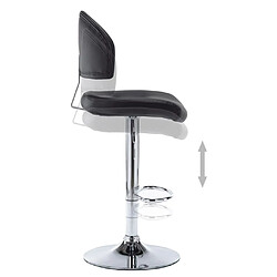 Acheter vidaXL Tabouret de bar Noir Similicuir