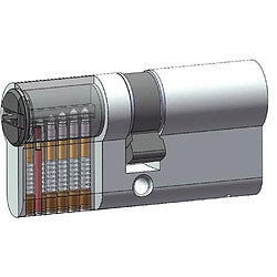 Acheter YALE Cylindre de Serrure Débrayable - Pour Porte Extérieure/Entrée - 6 Goupilles - 4 Clés - 40 x 40 mm