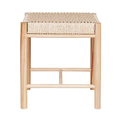 Acheter Mes Tabouret 42x42x46,5 cm en bois et assise en corde