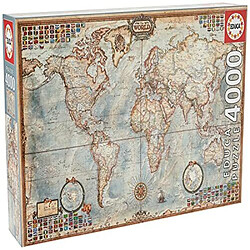 Educa Borras Puzzle 4 000 piAces - La carte du monde