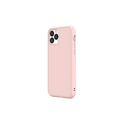 RHINOSHIELD Coque Compatible avec [iPhone 14 Pro] SolidSuit - Coque Fine avec Technologie d'absorption des Chocs et Finition Premium Matte - Rose Poudré